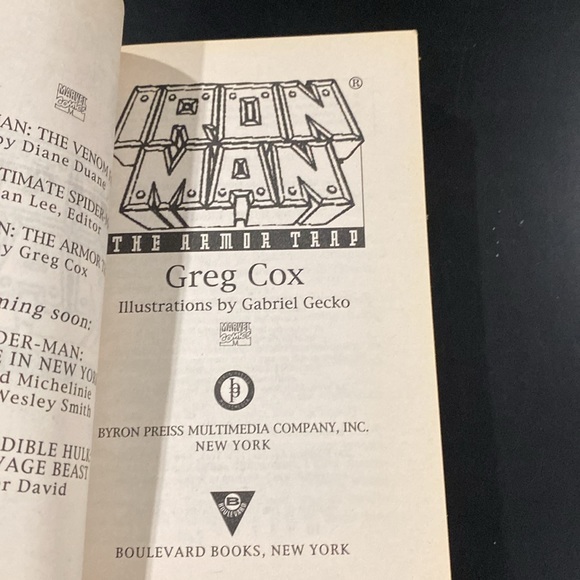 Iron Man: The Armor Trap by Greg Cox - Vintage Paperback Novel - Picture 7 of 14